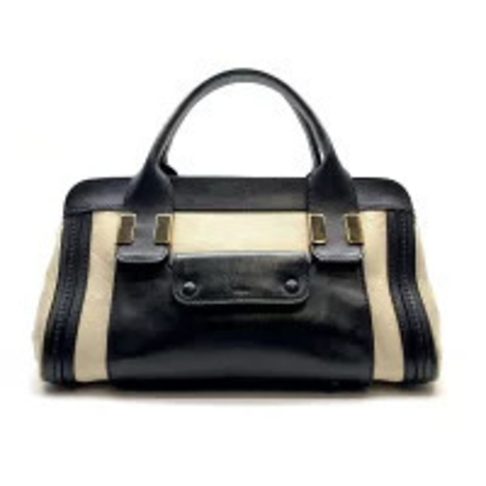 Chloe Fay Day Handbag Shoulder Bag Greige Gray Leather Top Handle